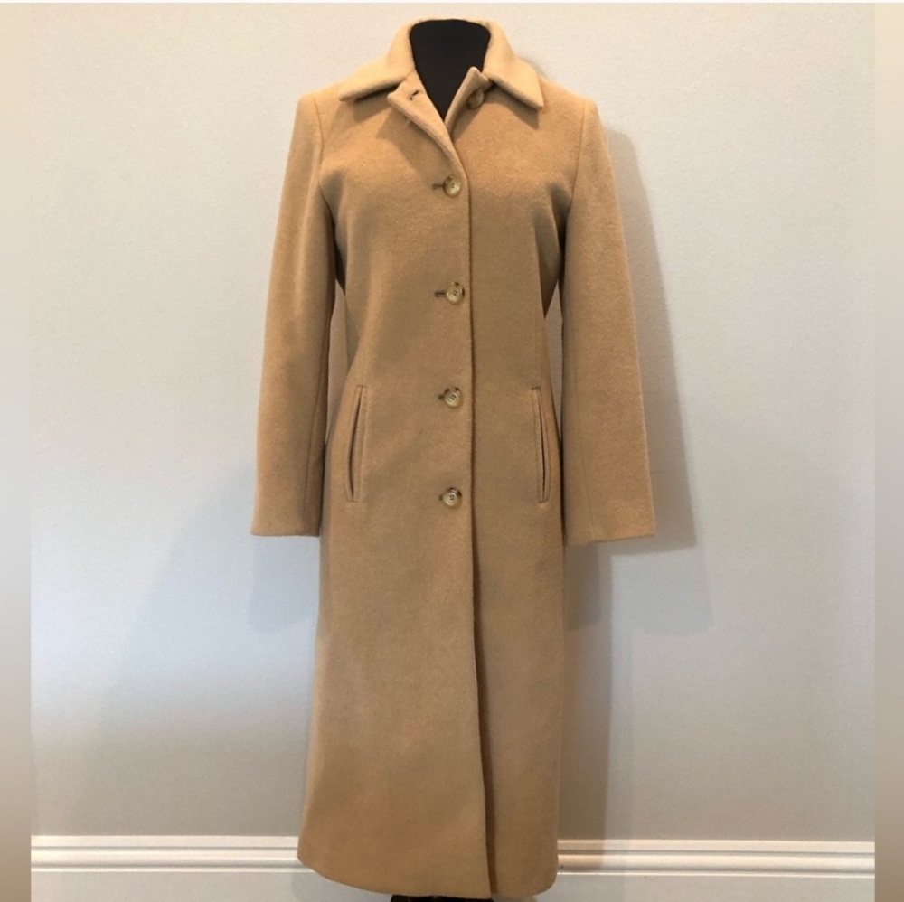 John Weitz Camel Hair Trench Coat